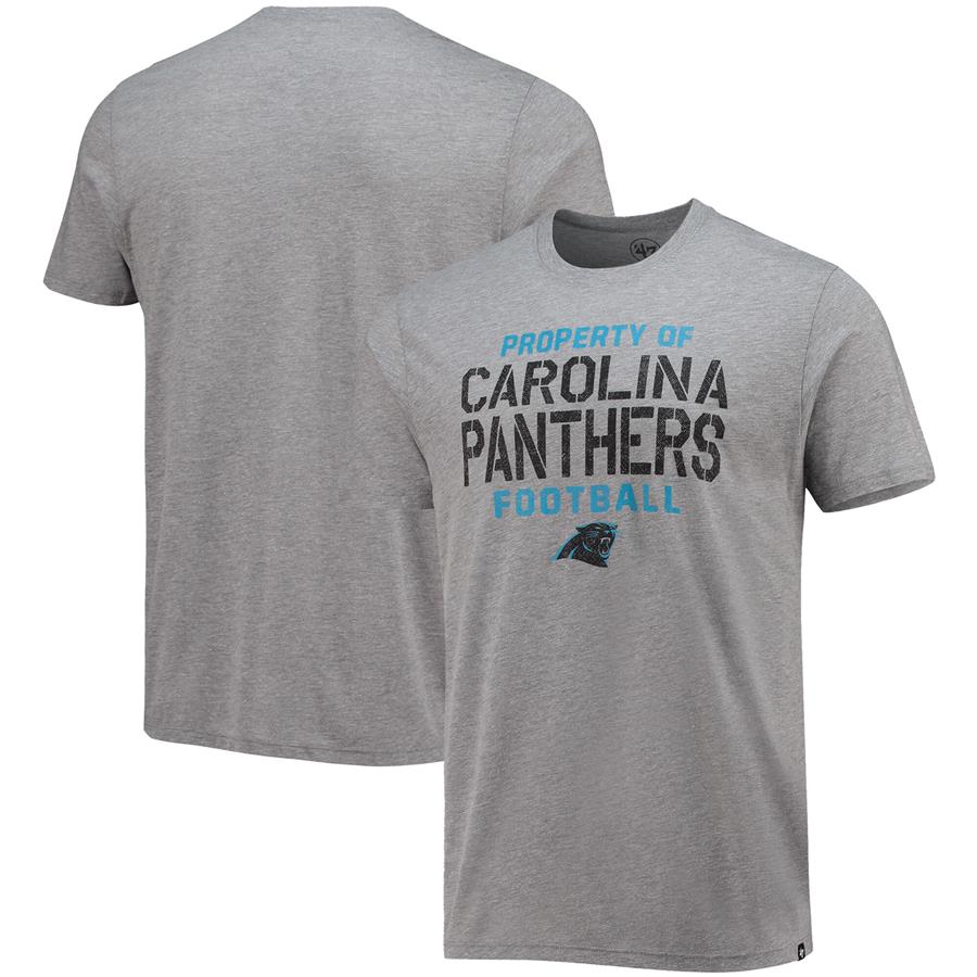 Carolina Panthers '47 Match Property Tri-Blend T-Shirt - Gray