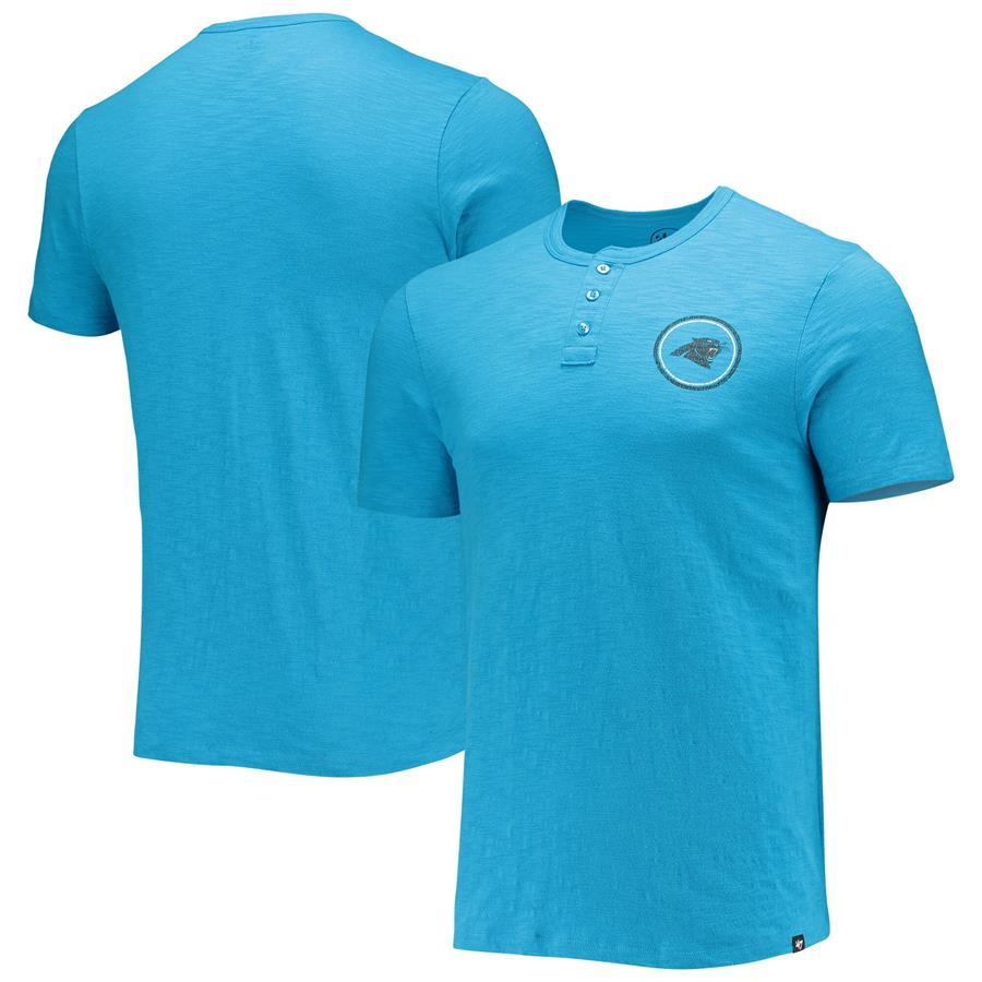Carolina Panthers '47 Henley Slub T-Shirt - Blue