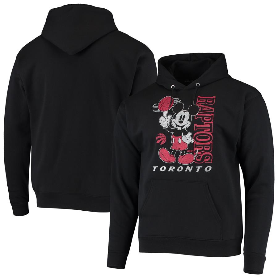 Toronto Raptors Junk Food Mickey Baller Pullover Hoodie - Black