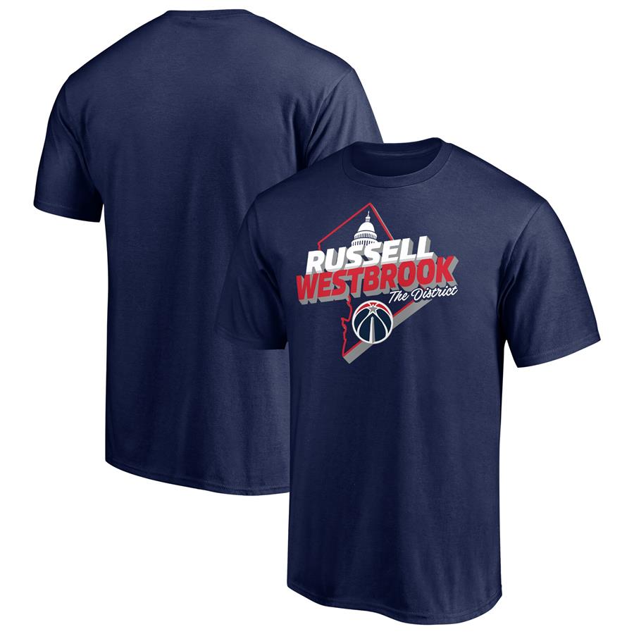 Russell Westbrook Washington Wizards Fanatics Branded Hometown T-Shirt - Navy