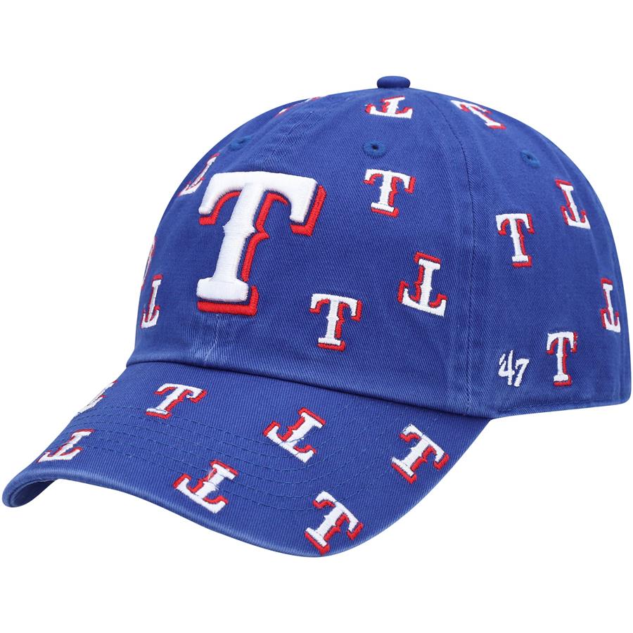 Texas Rangers '47 Women's Confetti Clean Up Adjustable Hat - Royal