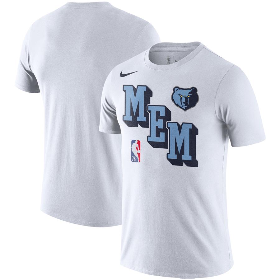 Memphis Grizzlies Nike Courtside Performance Block T-Shirt - White
