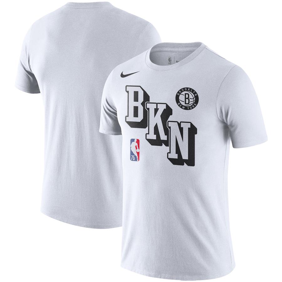 Brooklyn Nets Nike Courtside Performance Block T-Shirt - White