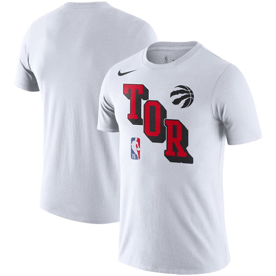 Toronto Raptors Nike Courtside Performance Block T-Shirt - White