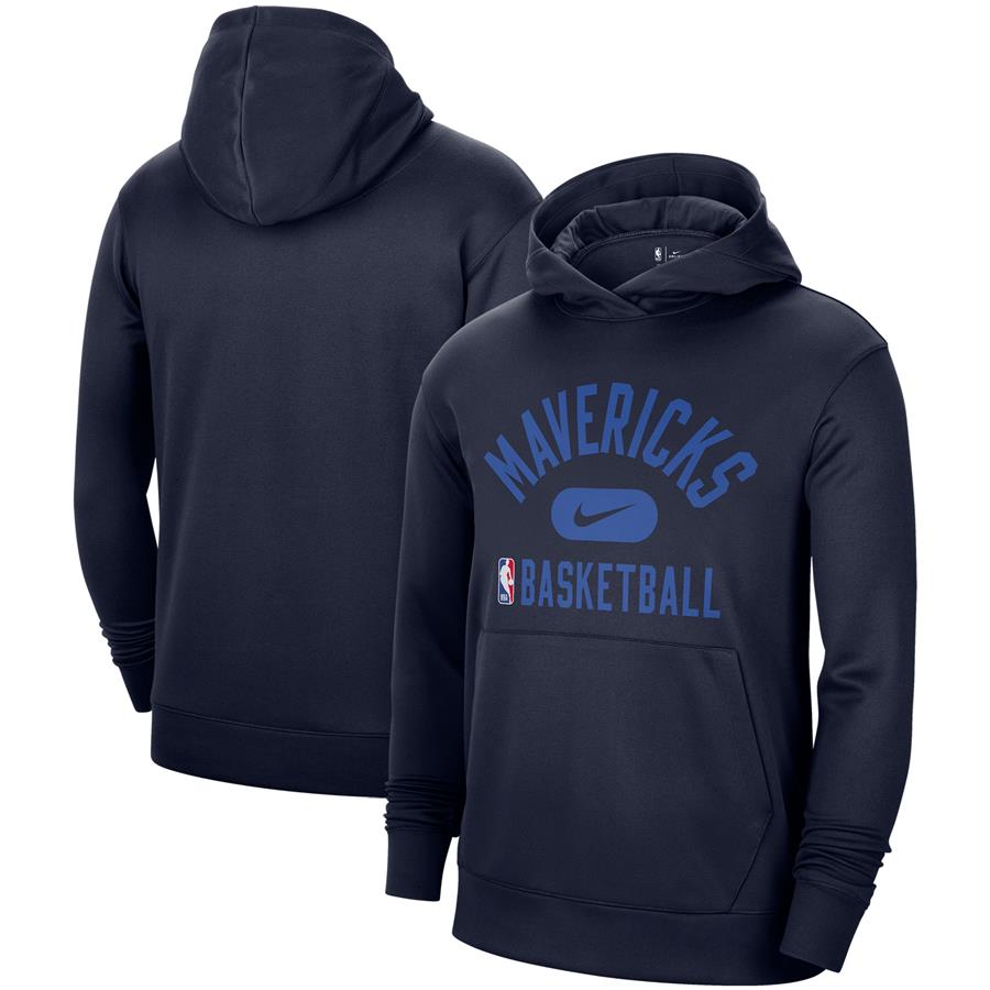 Dallas Mavericks Nike 2021-2022 Spotlight On Court Performance Practice Pullover Hoodie - Navy