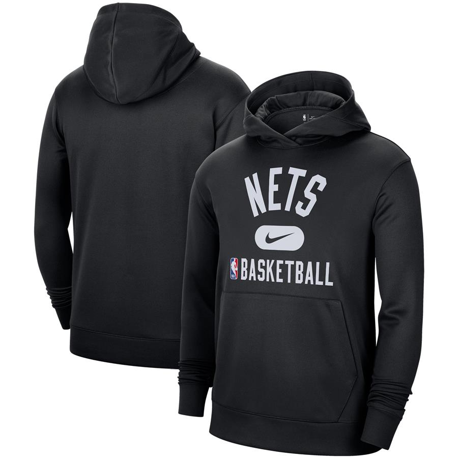 Brooklyn Nets Nike 2021-2022 Spotlight On Court Performance Practice Pullover Hoodie - Black