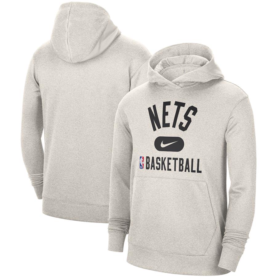 Brooklyn Nets Nike 2021-2022 Spotlight On Court Performance Practice Pullover Hoodie - White