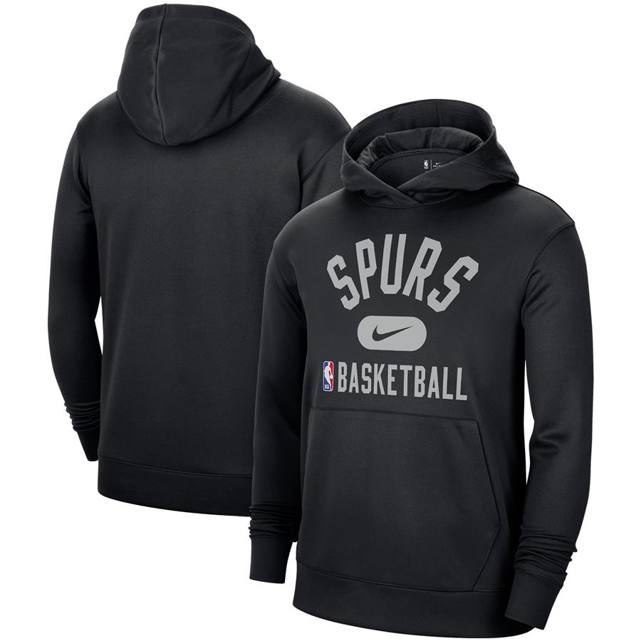 San Antonio Spurs Nike 2021-2022 Spotlight On Court Performance Practice Pullover Hoodie - Black