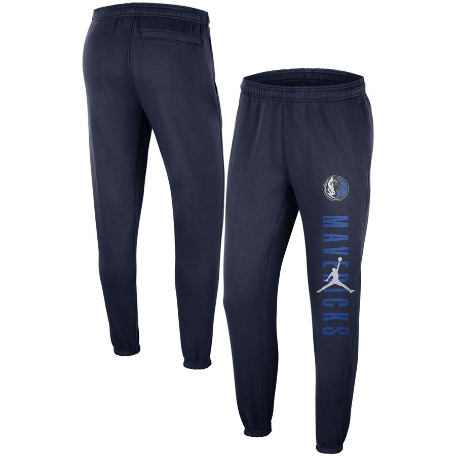 Dallas Mavericks Jordan Brand Courtside Statement Edition Fleece Pants - Navy