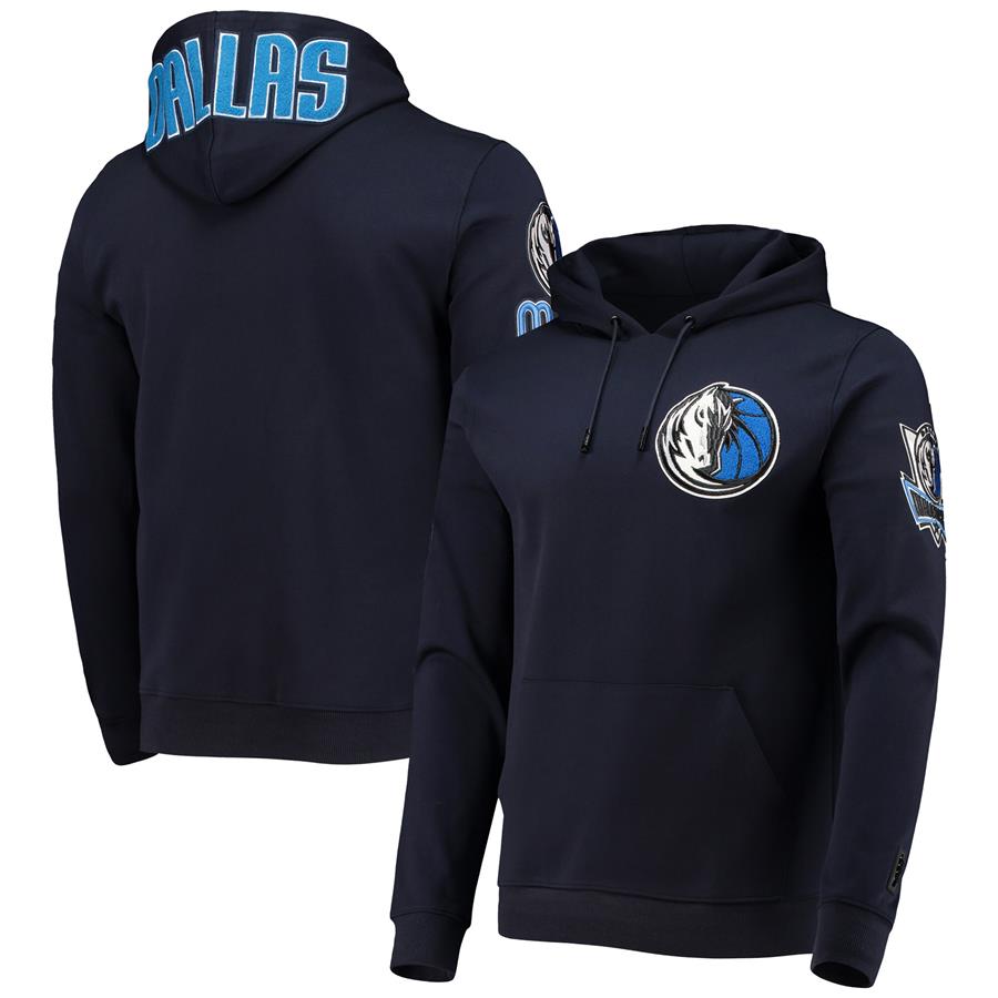 Dallas Mavericks Pro Standard Chenille Team Pullover Hoodie - Navy