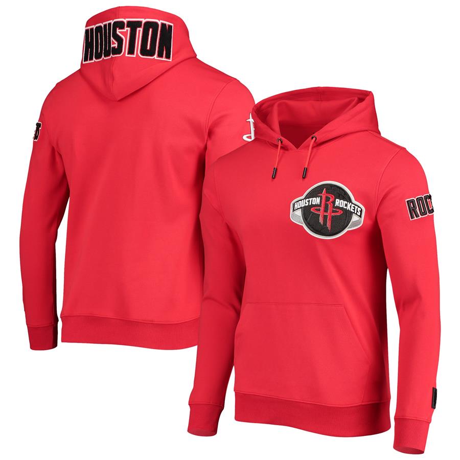 Houston Rockets Pro Standard Chenille Team Pullover Hoodie - Red