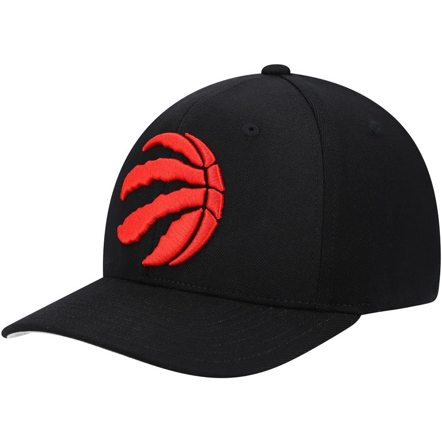 Toronto Raptors Mitchell & Ness Team Ground Stretch Snapback Hat - Black