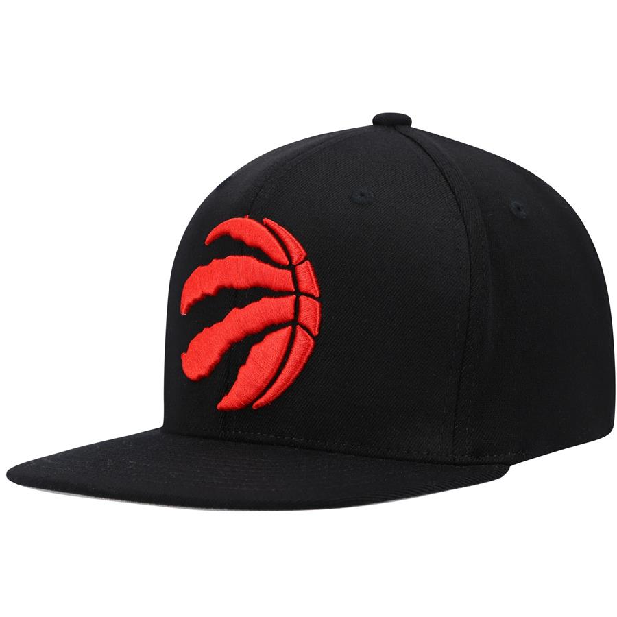 Toronto Raptors Mitchell & Ness Downtime Redline Snapback Hat - Black
