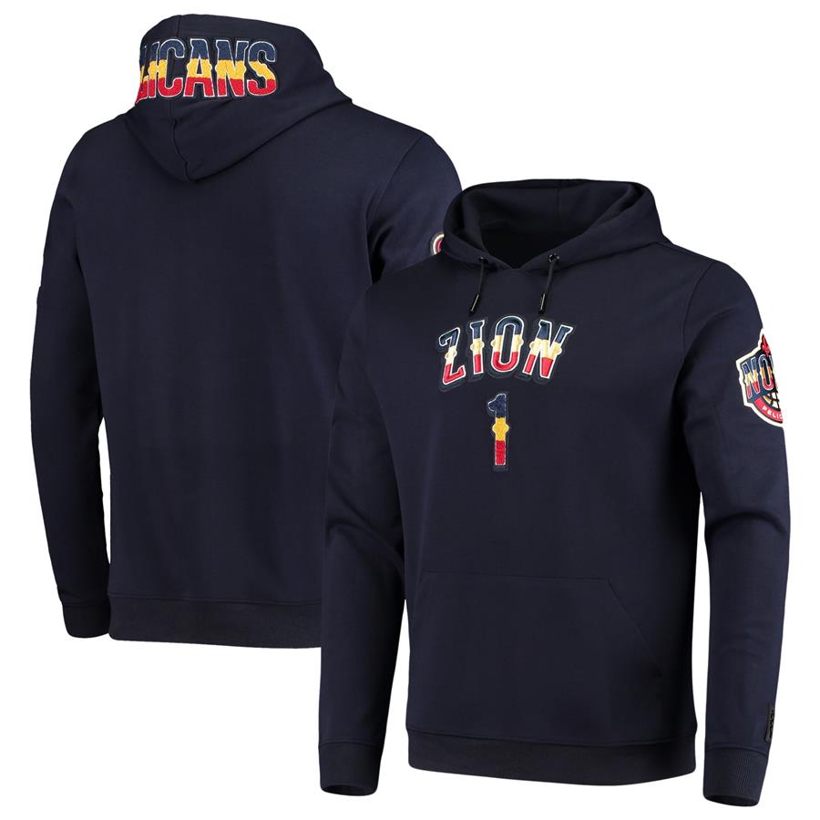 Zion Williamson New Orleans Pelicans Pro Standard Player Pullover Hoodie - Navy