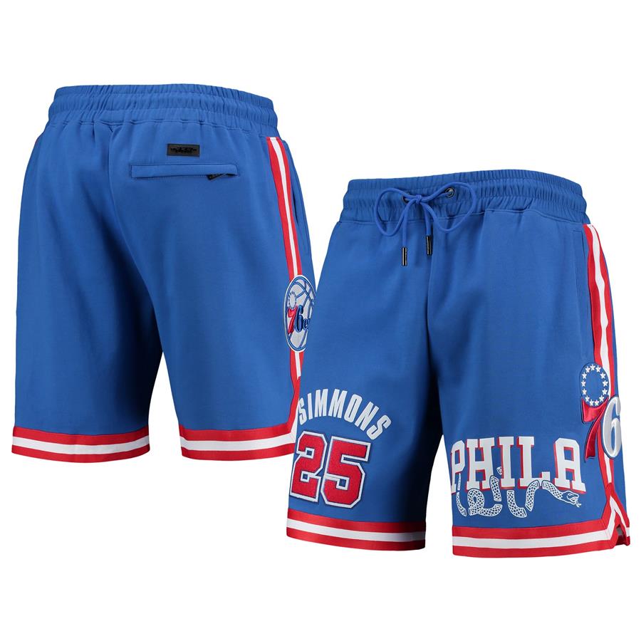 Ben Simmons Philadelphia 76ers Pro Standard Team Player Shorts - Royal