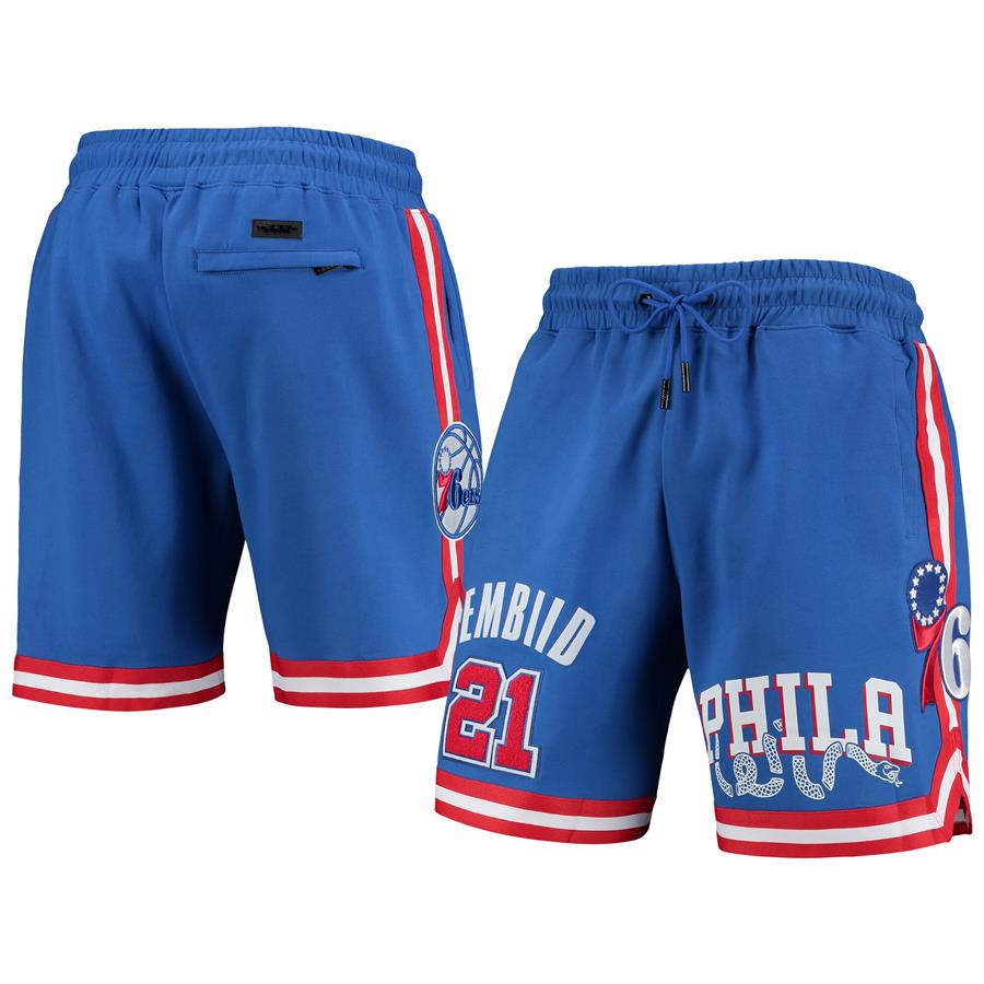 Joel Embiid Philadelphia 76ers Pro Standard Team Player Shorts - Royal