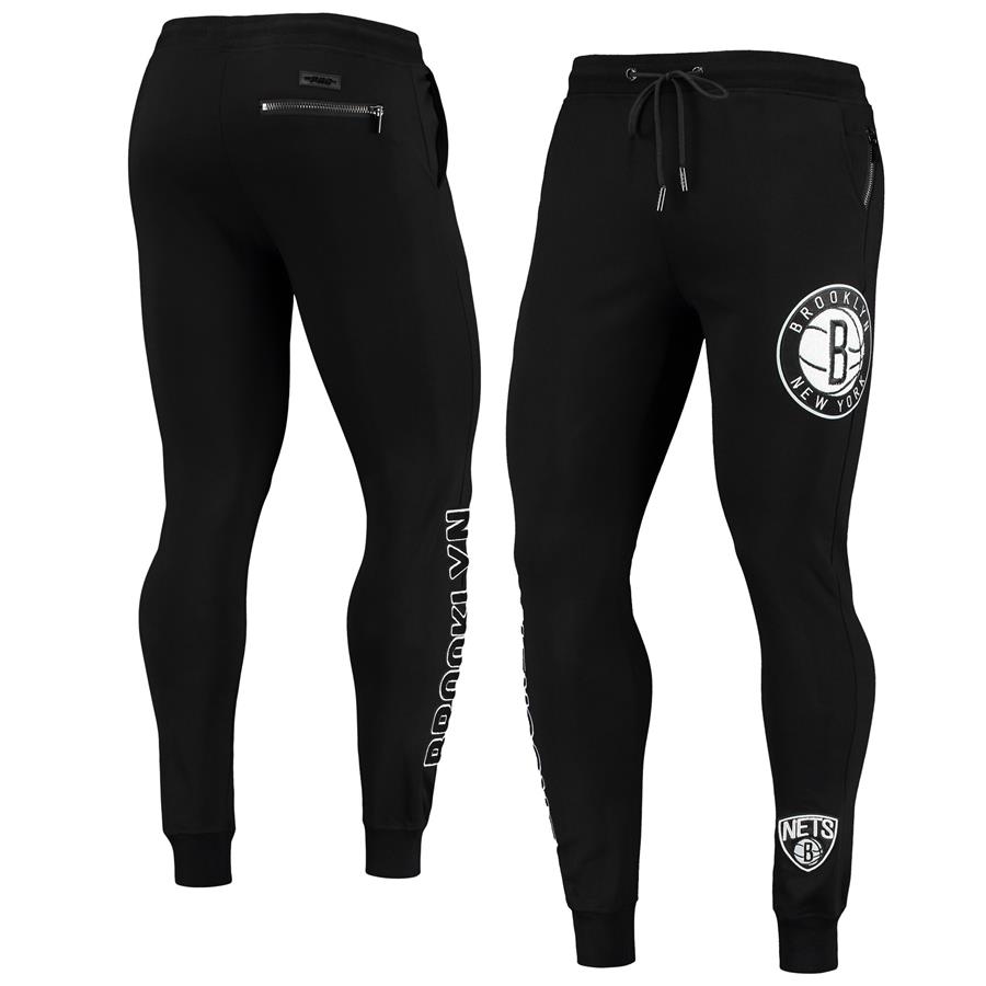 Brooklyn Nets Pro Standard Chenille Team Jogger Pants - Black