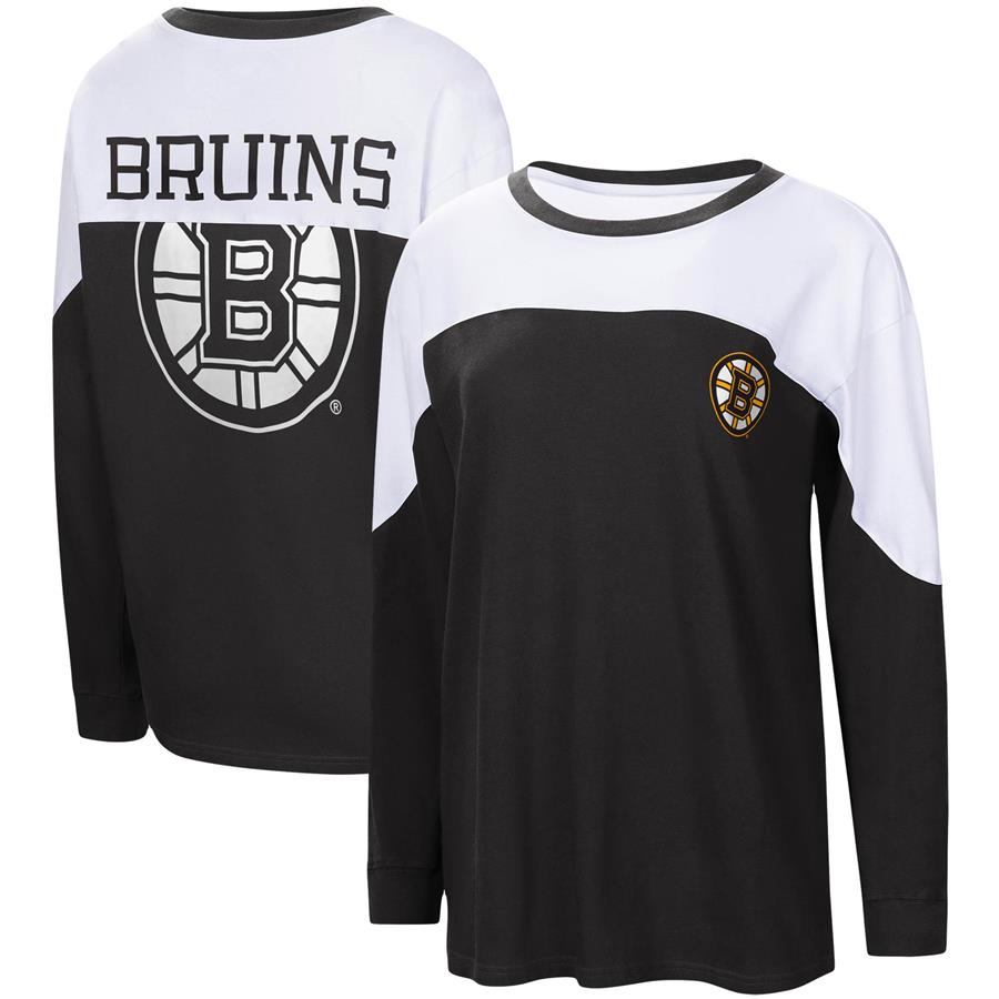 Boston Bruins G-III 4Her by Carl Banks Women's Pop Fly Long Sleeve T-Shirt - Black