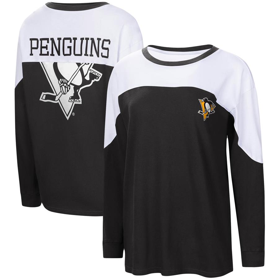 Pittsburgh Penguins G-III 4Her by Carl Banks Women's Pop Fly Long Sleeve T-Shirt - Black