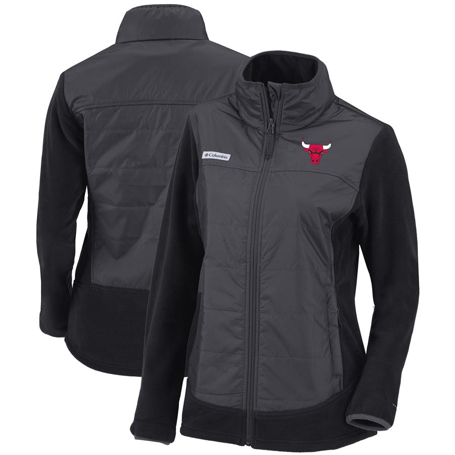 Chicago Bulls Columbia Women's Basin Butte Full-Zip Jacket - Black