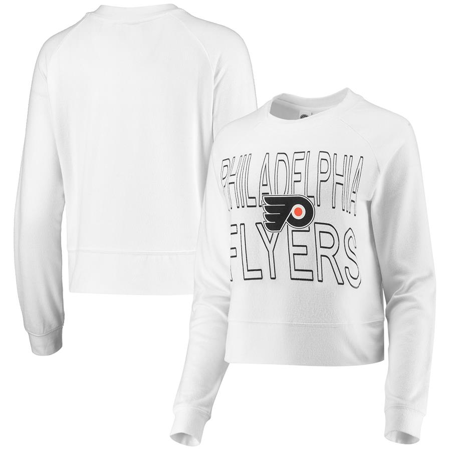 Philadelphia Flyers Concepts Sport Women's Colonnade Raglan Long Sleeve T-Shirt - White