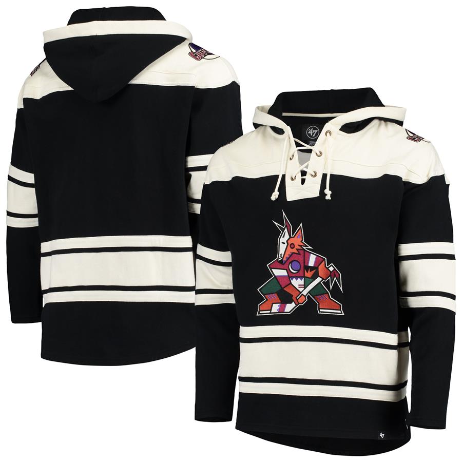 Arizona Coyotes '47 Superior Lacer Team Pullover Hoodie - Black