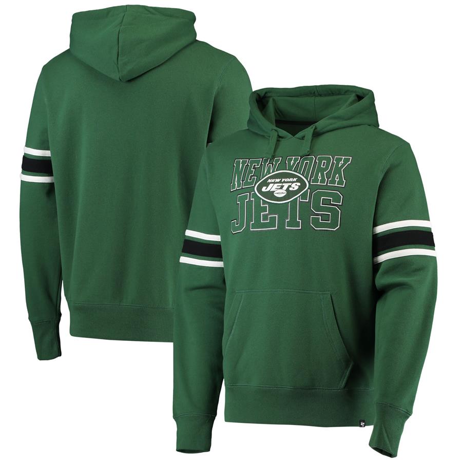 New York Jets '47 Double Block Pullover Hoodie - Green