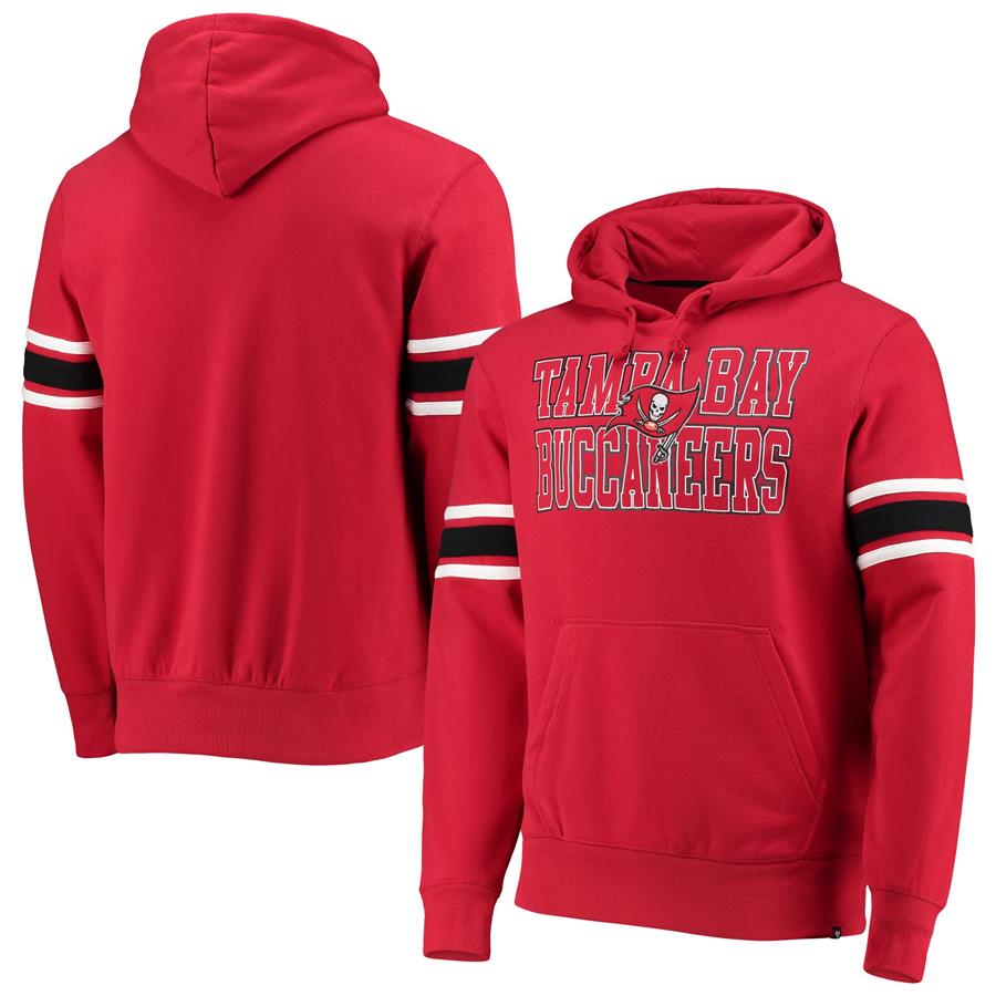 Tampa Bay Buccaneers '47 Double Block Pullover Hoodie - Red