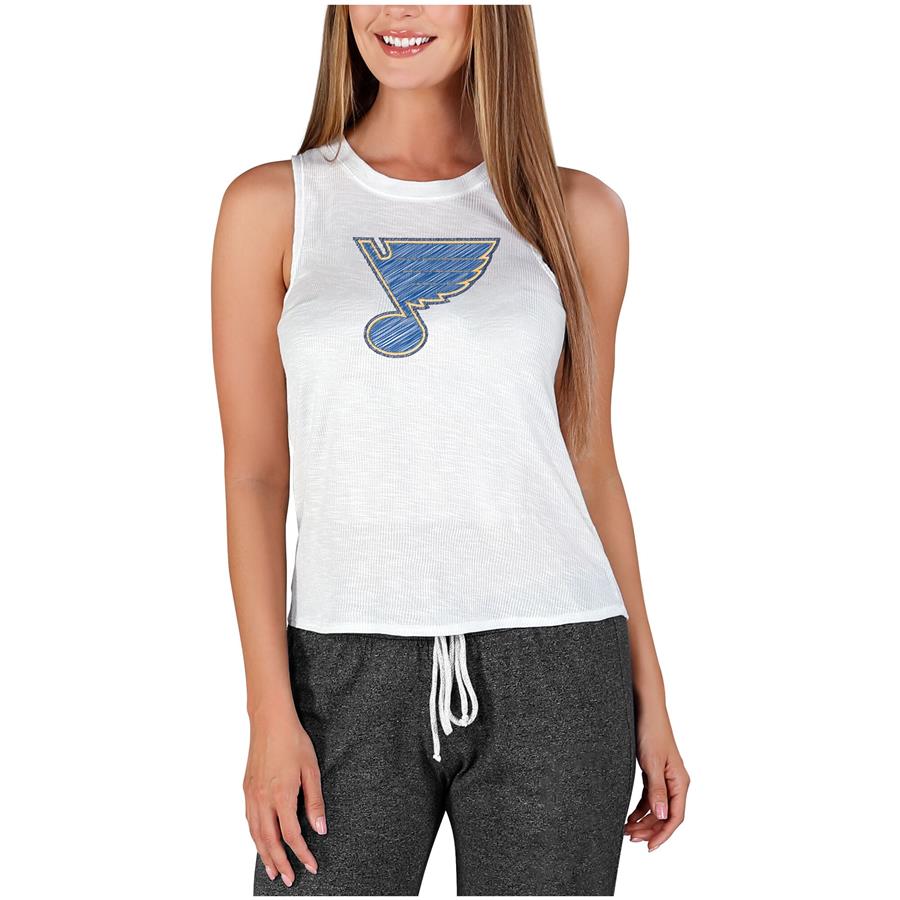 St. Louis Blues Concepts Sport Women's Gable Knit Tank Top - White