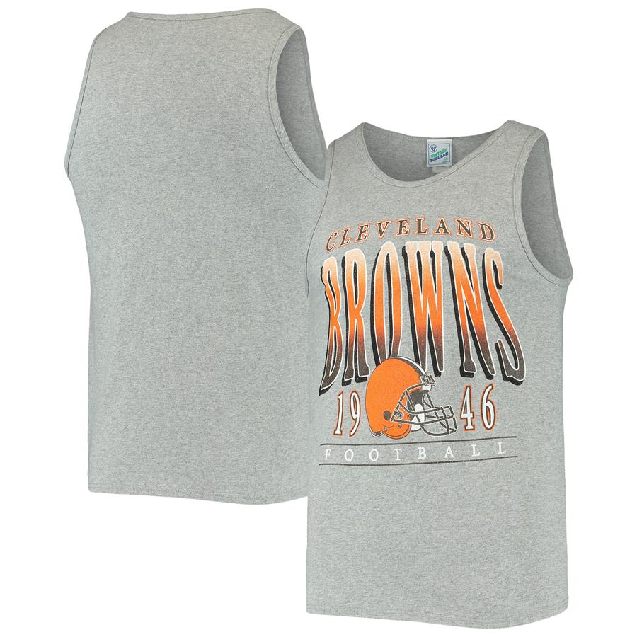 Cleveland Browns '47 Home Opener Vintage Tank Top - Heathered Gray
