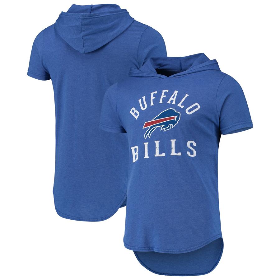 Buffalo Bills Fanatics Branded Field Goal Tri-Blend Hoodie T-Shirt - Heathered Royal