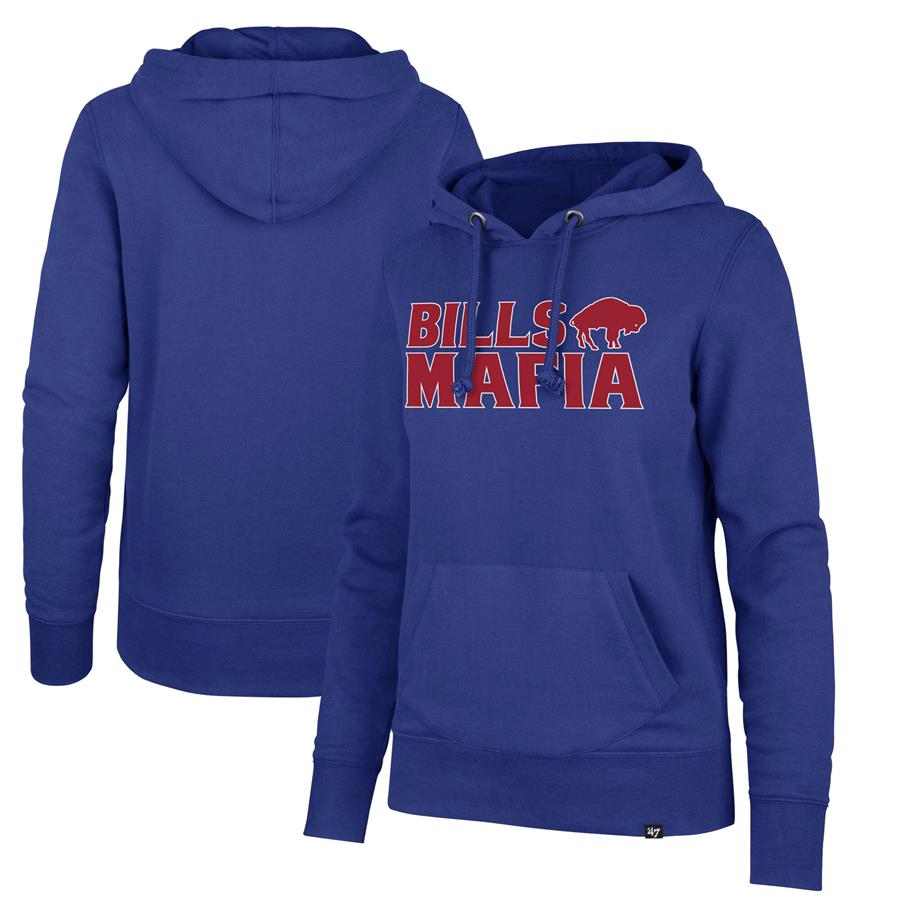 Buffalo Bills '47 Women's Bills Mafia Headline Pullover Hoodie - Royal