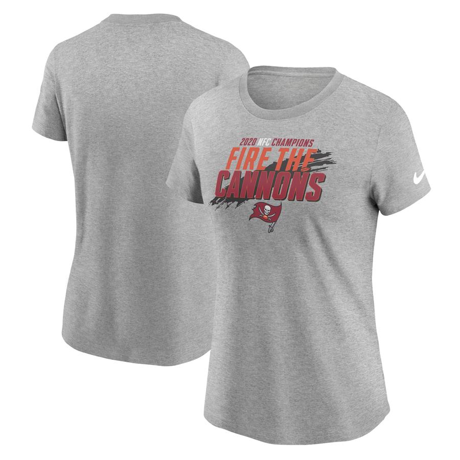 Tampa Bay Buccaneers Nike Women's 2020 NFC Champions Local T-Shirt - Charcoal