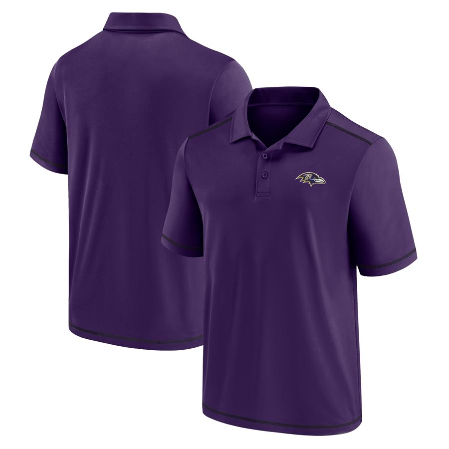 Baltimore Ravens Fanatics Branded Primary Logo Polo - Purple