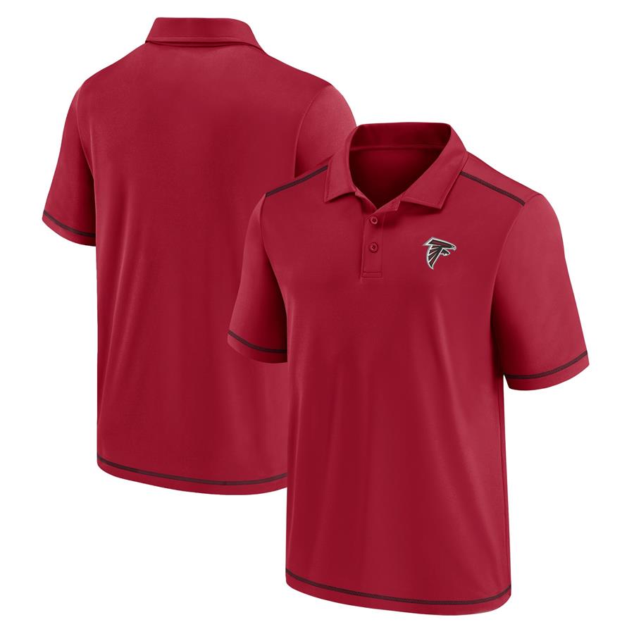 Atlanta Falcons Fanatics Branded Primary Logo Polo - Red