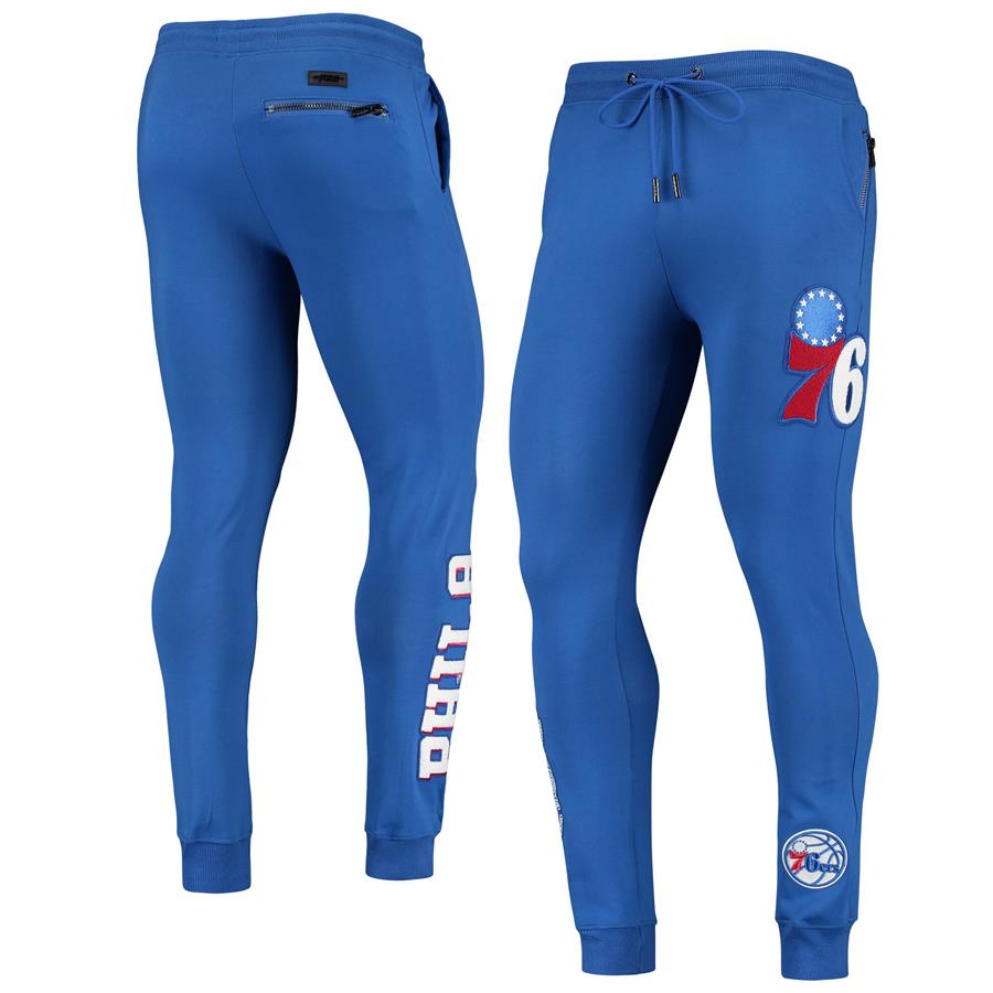 Philadelphia 76ers Pro Standard Chenille Team Jogger Pants - Royal