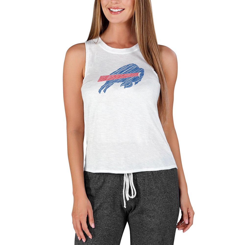 Buffalo Bills Concepts Sport Women's Gable Knit Tank Top - White