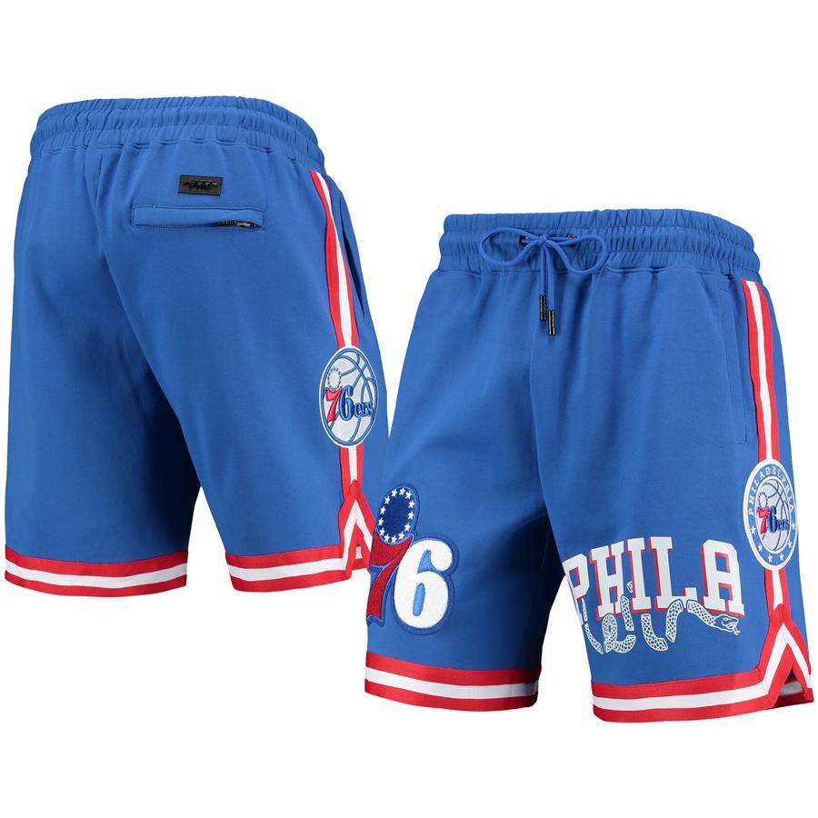 Philadelphia 76ers Pro Standard Team Chenille Shorts - Royal