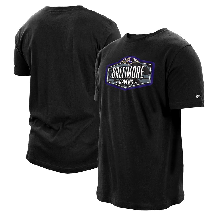Baltimore Ravens New Era 2021 NFL Draft Hook T-Shirt - Black