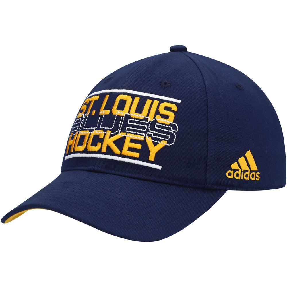St. Louis Blues adidas Slouch Flex Hat - Navy