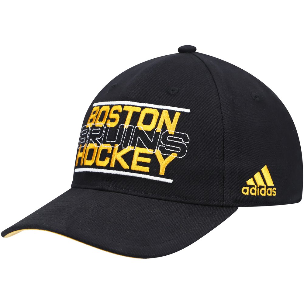 Boston Bruins adidas Slouch Flex Hat - Black