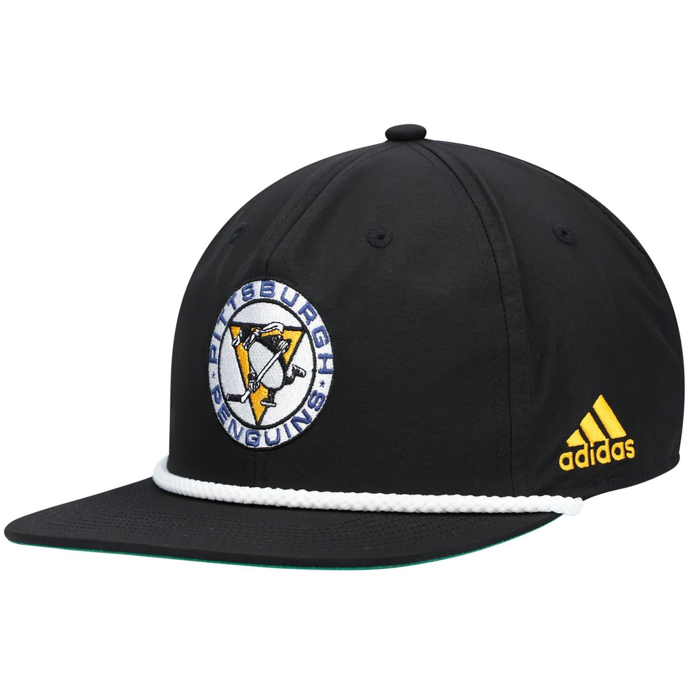 Pittsburgh Penguins adidas Rope Adjustable Hat - Black