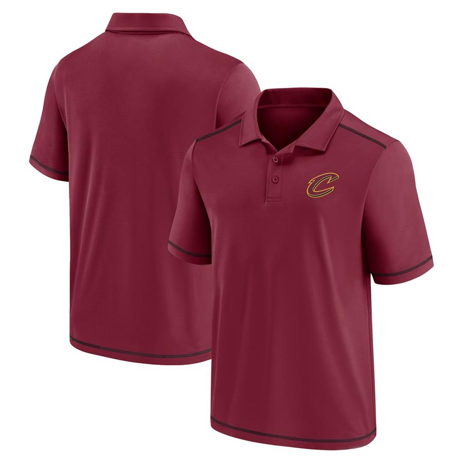 Cleveland Cavaliers Fanatics Branded Primary Logo Polo - Wine