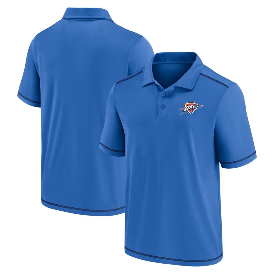 Oklahoma City Thunder Fanatics Branded Primary Logo Polo - Blue