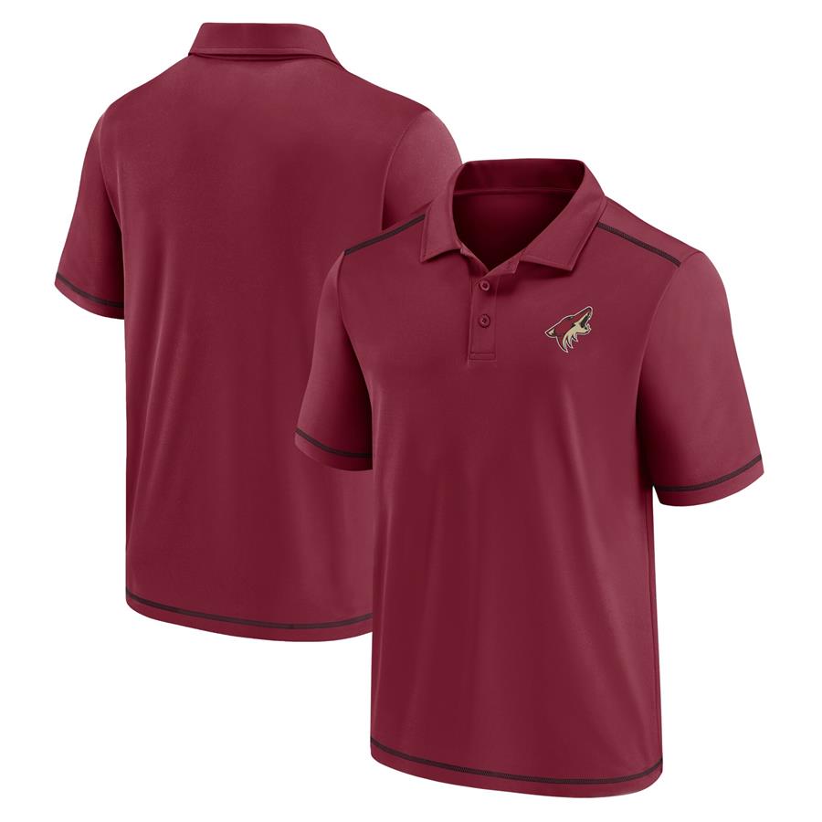 Arizona Coyotes Fanatics Branded Primary Logo Polo - Garnet
