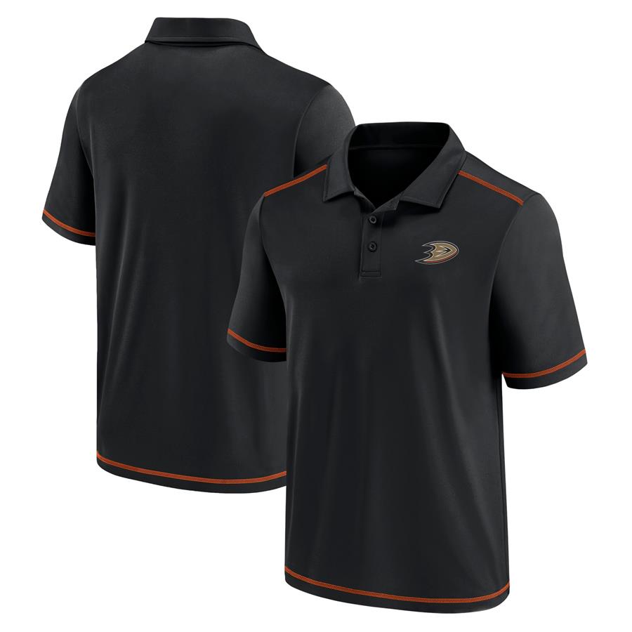 Anaheim Ducks Fanatics Branded Primary Logo Polo - Black