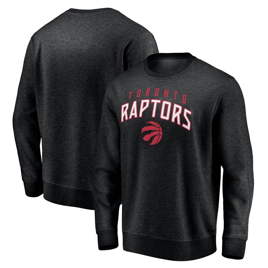 Toronto Raptors Fanatics Branded Game Time Arch Pullover Sweatshirt - Black
