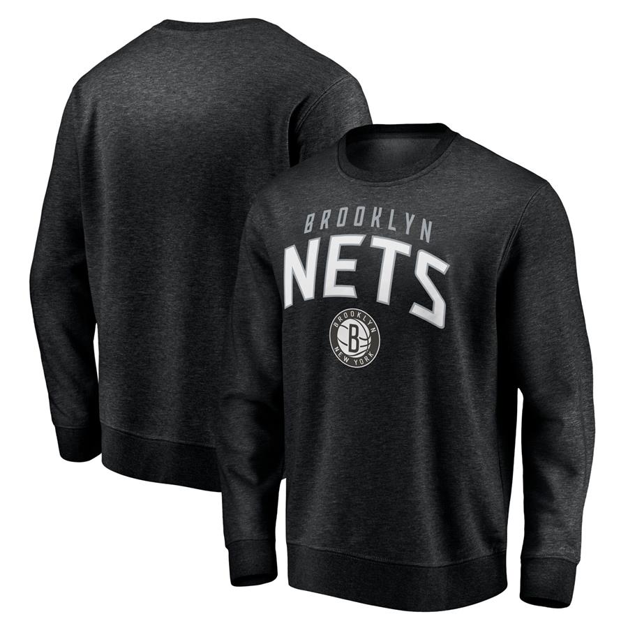 Brooklyn Nets Fanatics Branded Game Time Arch Pullover Sweatshirt - Black
