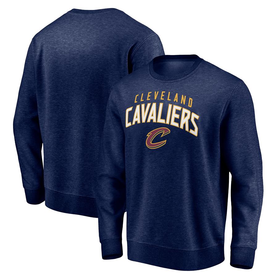 Cleveland Cavaliers Fanatics Branded Game Time Arch Pullover Sweatshirt - Navy