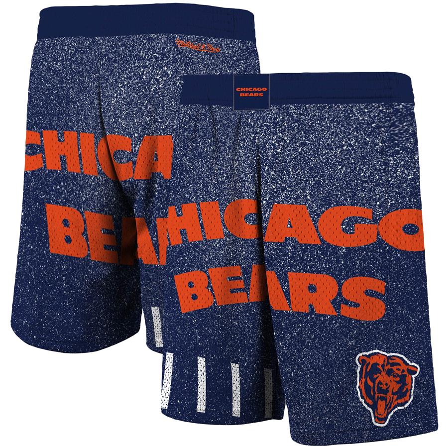 Chicago Bears Mitchell & Ness Jumbotron Shorts - Navy